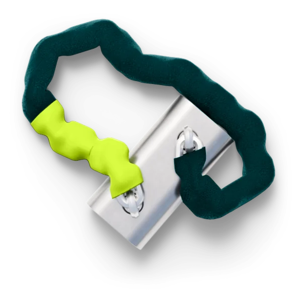 The Mosa smart dock with its chain